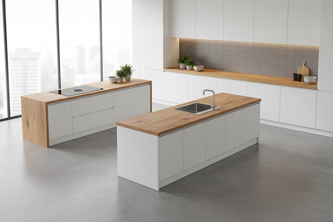 Encimera paralela Encimera paralela